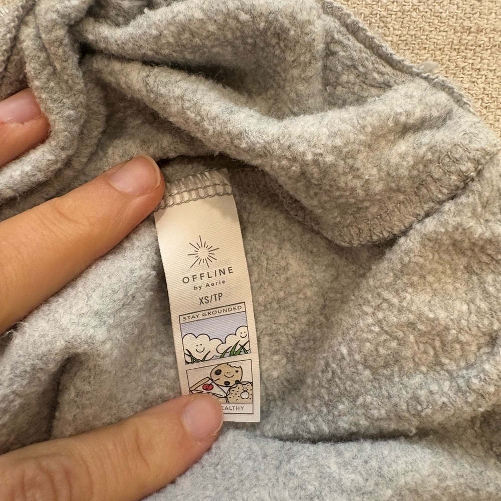 Aerie Offline Gray Sweat Pants - Picture 2 of 2
